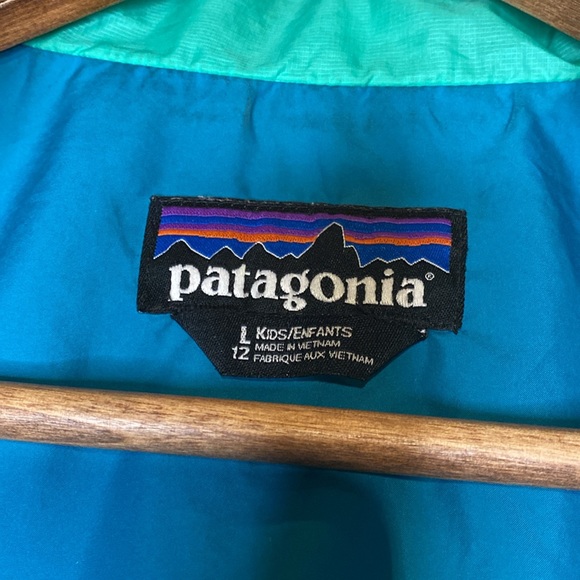 Kids' Patagonia Nano Puff Diamond Quilted  Jacket Neon Green Girls Size 12 - Picture 9 of 12